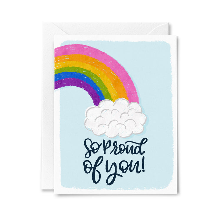 Proud of You Rainbow Greeting Card