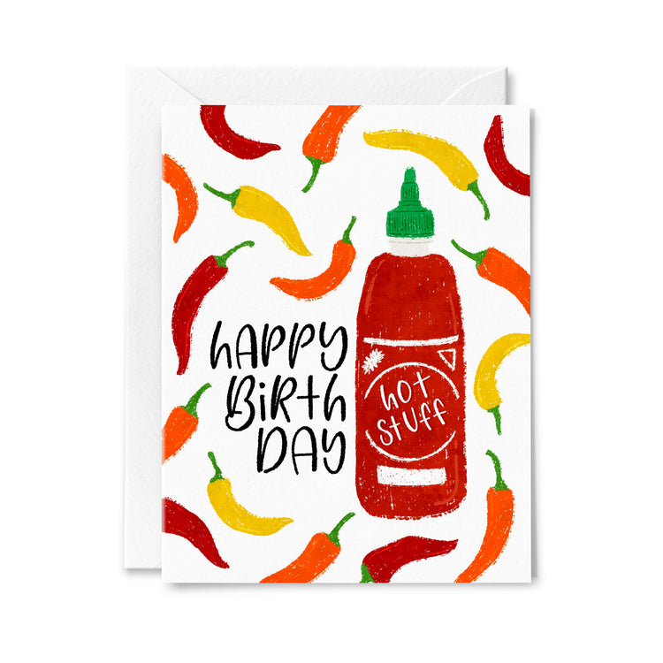 Happy Birthday Hot Stuff Greeting Card