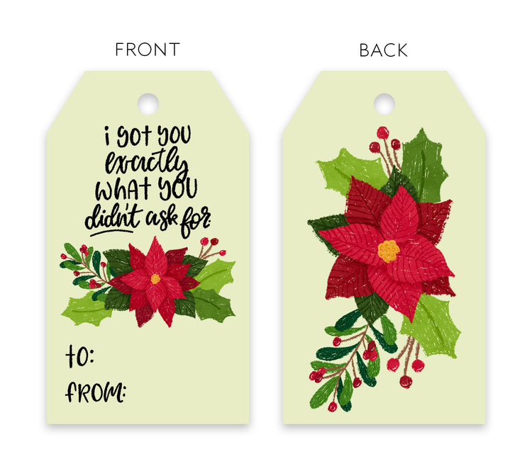 Got you Exactly What you Didn't Ask For Gift Tag Set