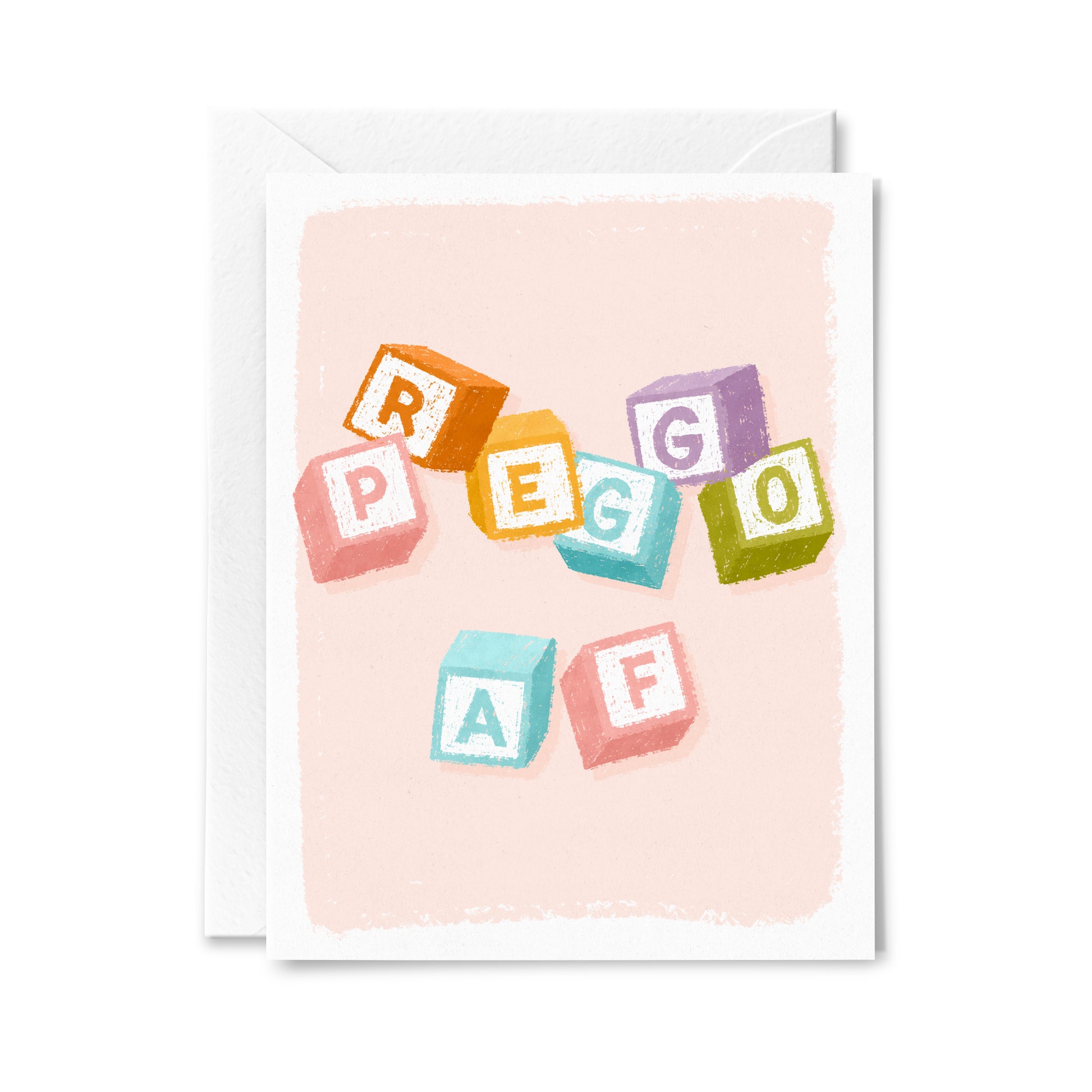 Preggo AF Greeting Card
