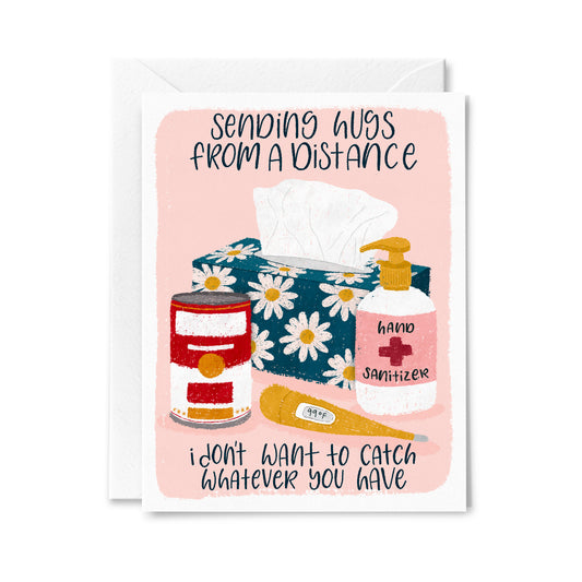 Sending Hugs From a Distance Greeting Card