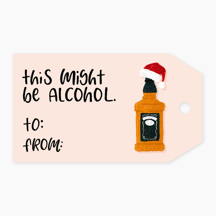 This Might be Alcohol Gift Tag Set