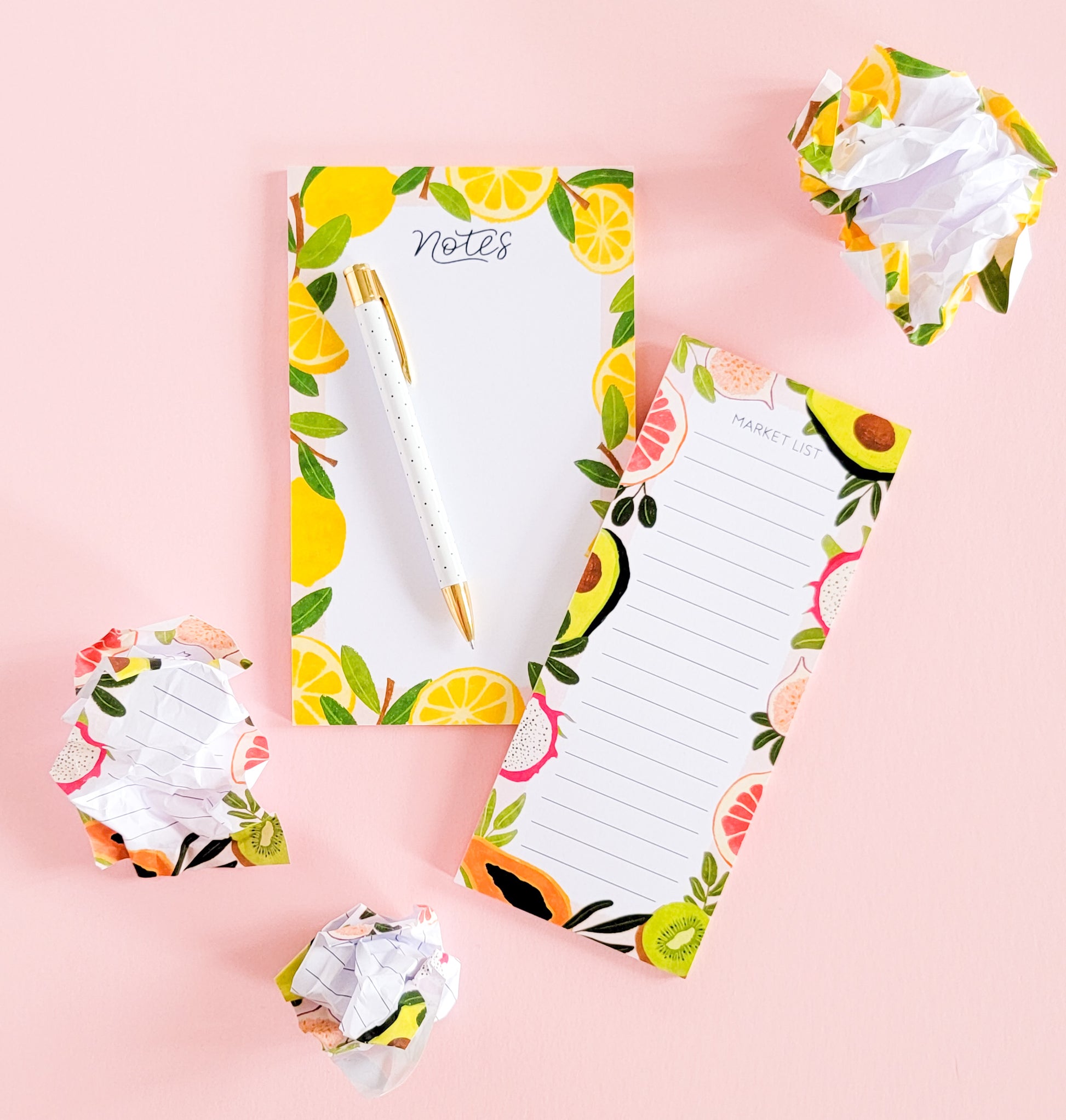 Fruit Market Grocery List Notepad