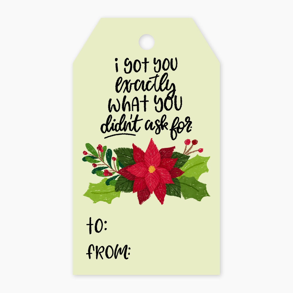 Got you Exactly What you Didn't Ask For Gift Tag Set