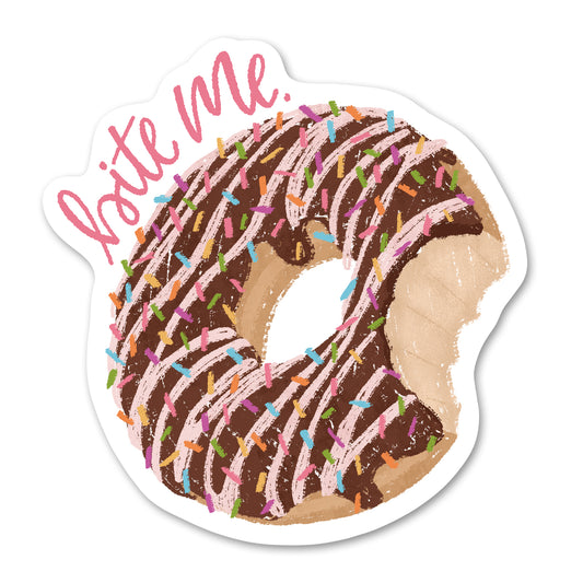 Bite Me Donut Sticker