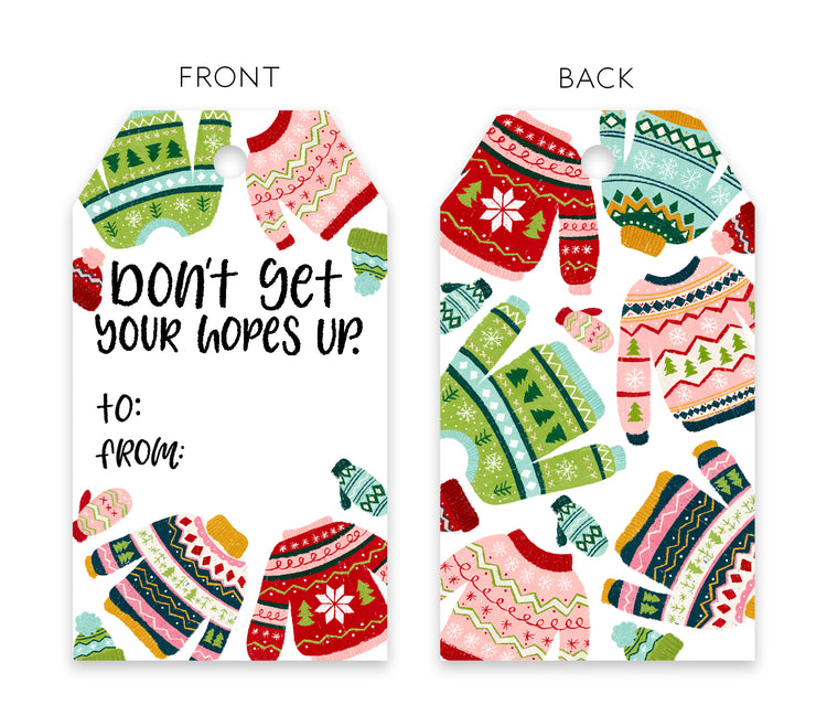 Don't Get Your Hopes Up Gift Tag Set