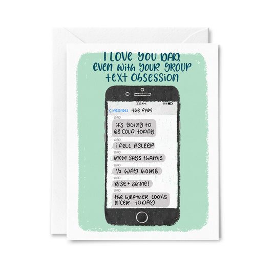 Dad Group Text Greeting Card