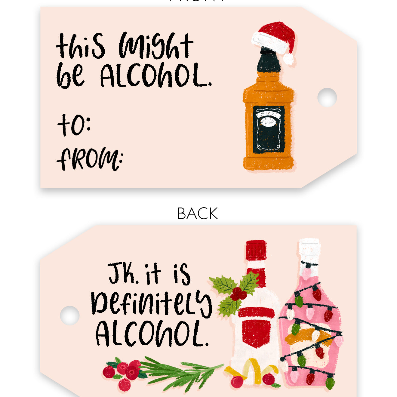 This Might be Alcohol Gift Tag Set