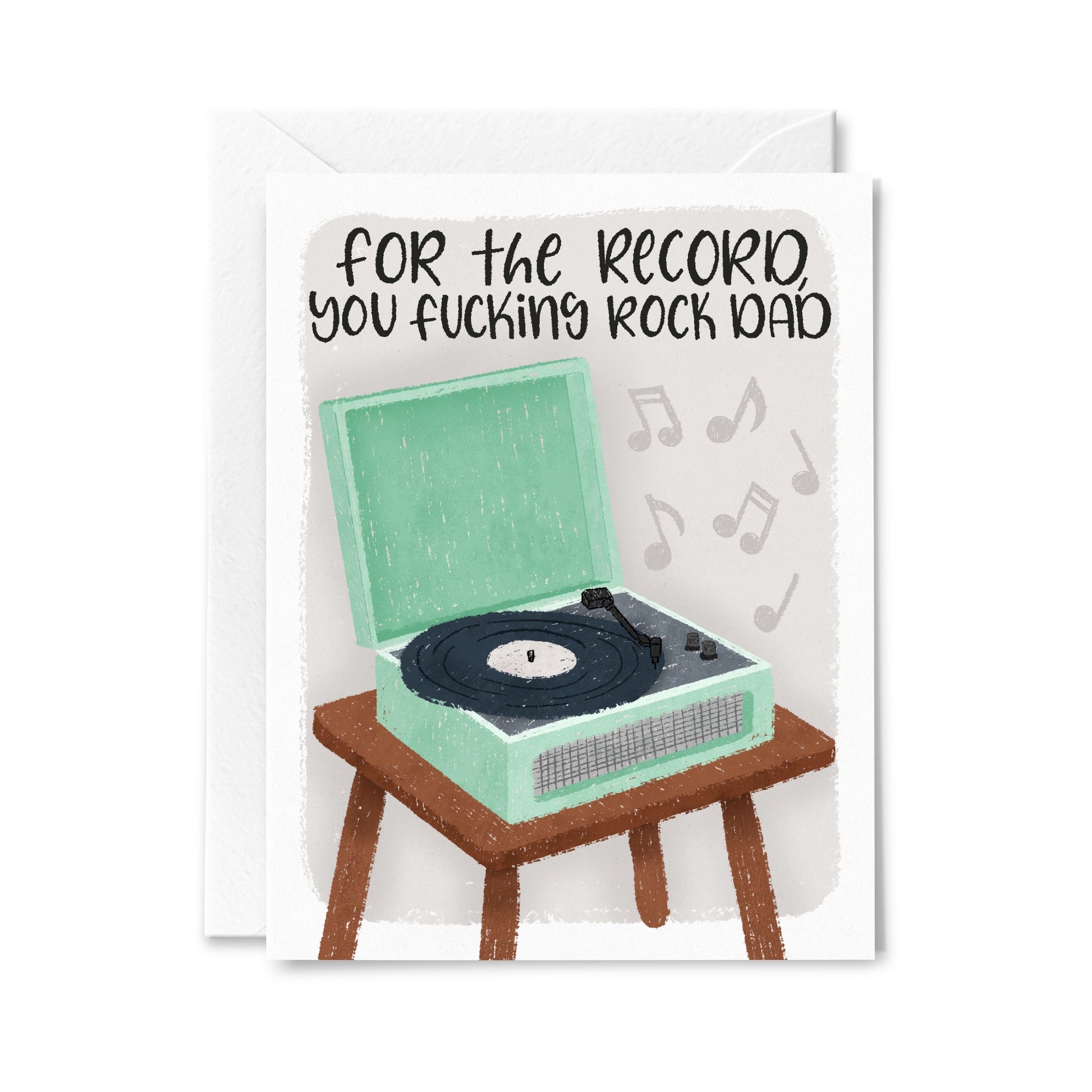 You Fucking Rock Dad Greeting Card