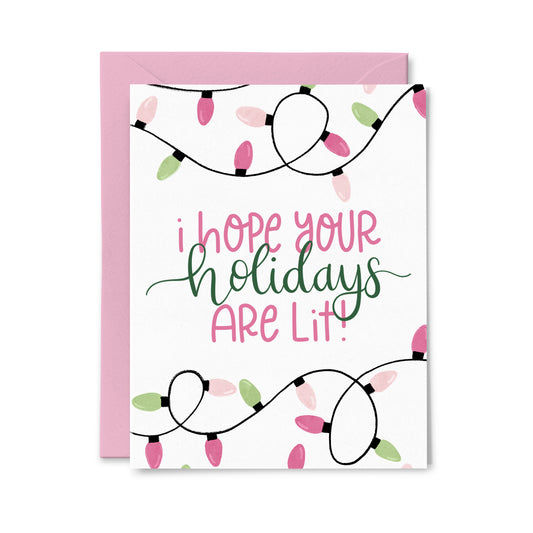 String Lights Greeting Card