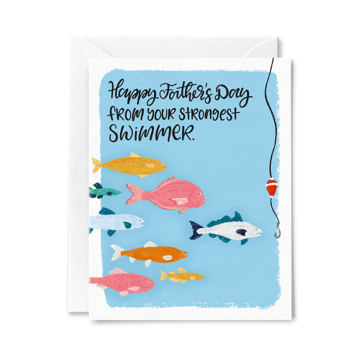 Strongest Swimmer Greeting Card