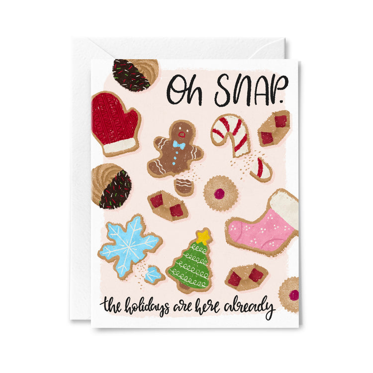 Oh Snap Gingerbread Cookie Greeting Card