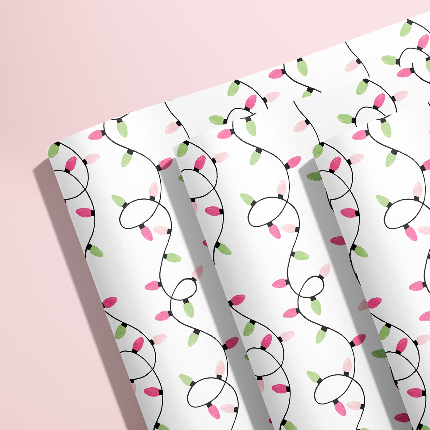Christmas Lights Wrapping Paper