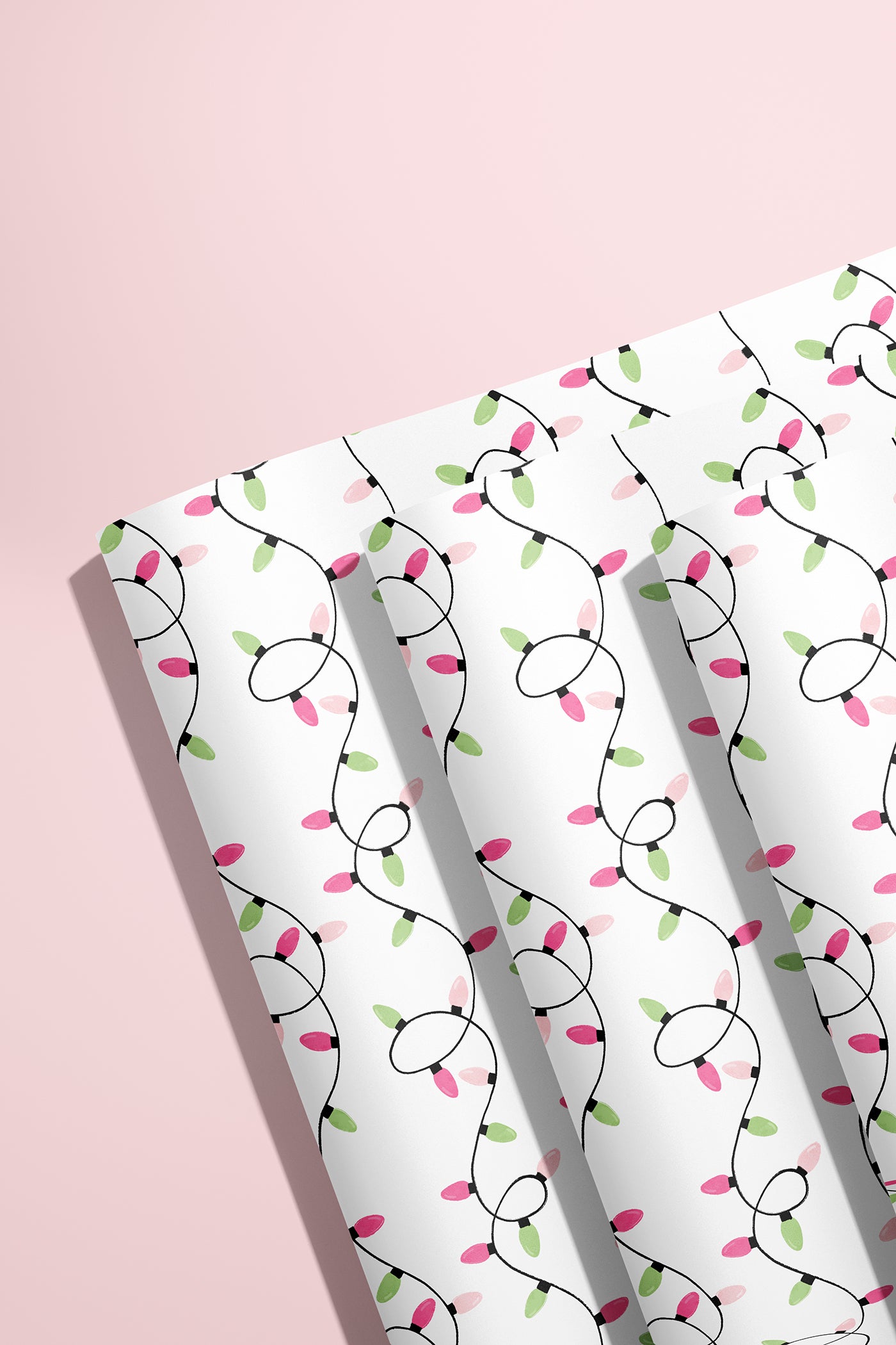 Christmas Lights Wrapping Paper
