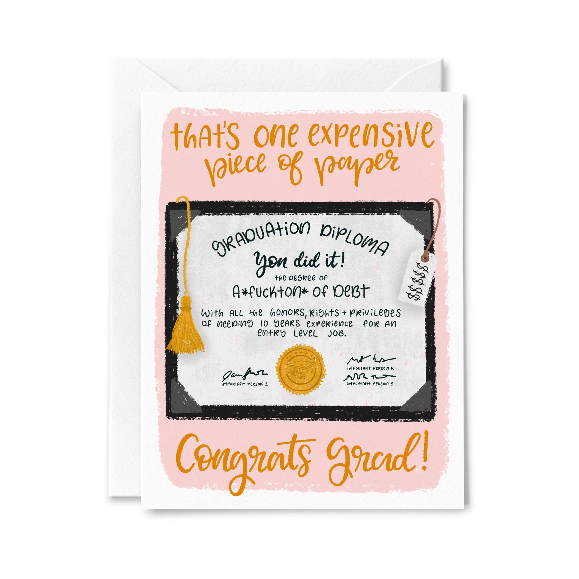 Expensive Piece of Paper Greeting Card