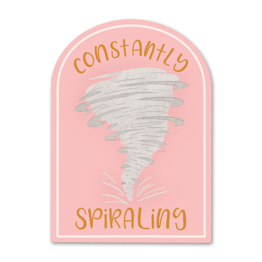 Constantly Spiraling Sticker