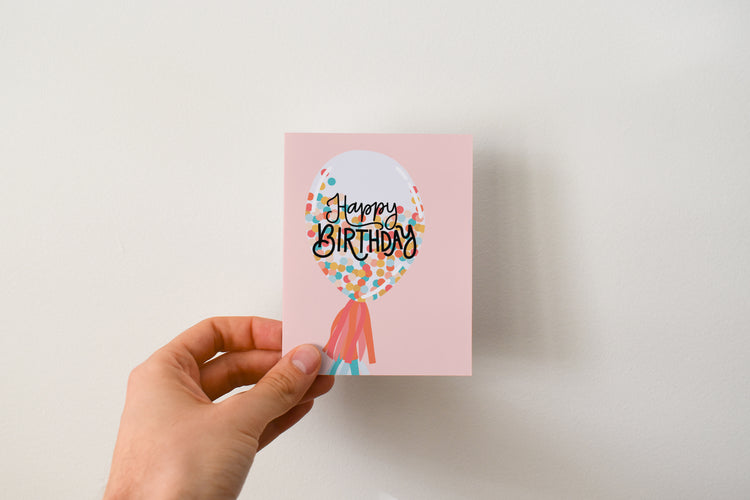 Happy Birthday Balloon Greeting Card