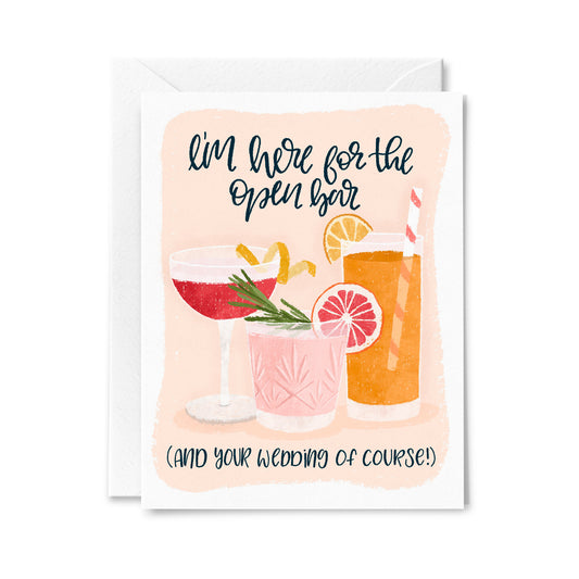 Open Bar Greeting Card