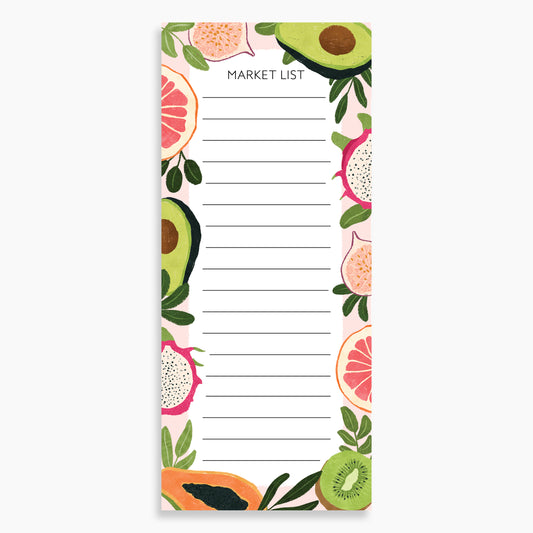 Fruit Market Grocery List Notepad