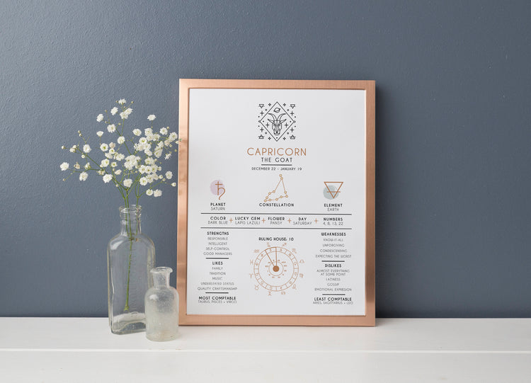 Capricorn Zodiac Art Print