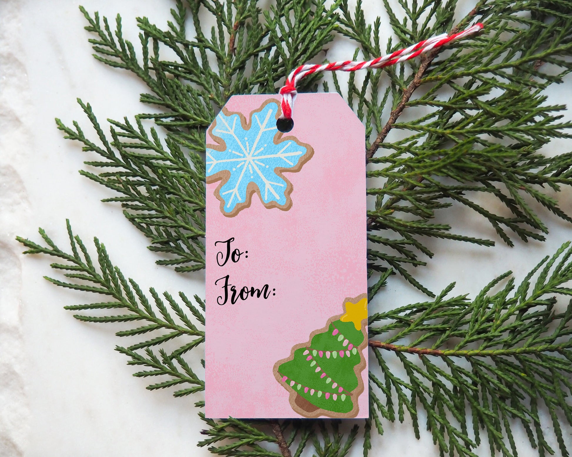 Christmas Cookie Gift Tag Set