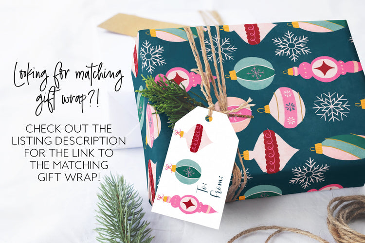 Ornament Gift Tag Set