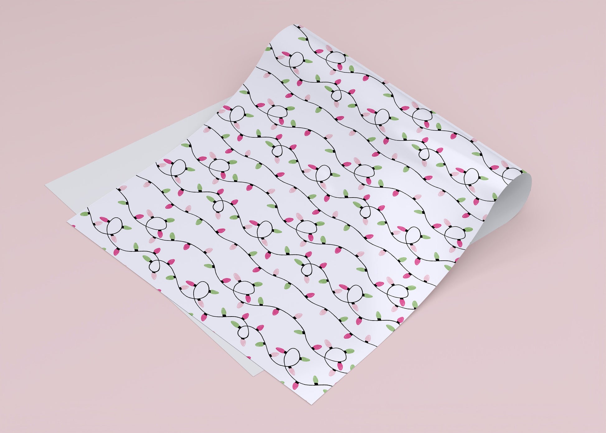 Christmas Lights Wrapping Paper